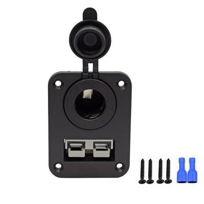 Prise 50A Allume-cigare Chargeur Douille Montage Encastré Plaque Encastrée pour Prise Anderson Caravane Camping-car Bateau Camion