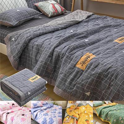 2024 druck Bett Quilt Sommer Dünne Decke Doppel Decken Bettdecken Haut-freundliche Baumwolle Dünne Quilt 80/100/150/180/220 cm