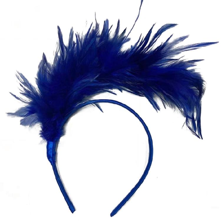 Flapper Feather Headband Burlesque Headpiece Flapper Headpiece Feather Headband