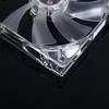 120mm Computer PC 4 LED Light Cooling Fan 12cm 4Pin Transparent Clear Case LED Luminous Chassis CPU Cooler Heatsink