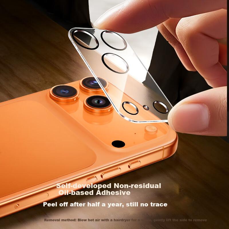 Baseus Anti-Reflective Full Lens Protection IPhone 17 Pro Max Camera Lens Film, Apple 17 Pro Max ReCamera, High Definition, 2 Pieces Per Pack