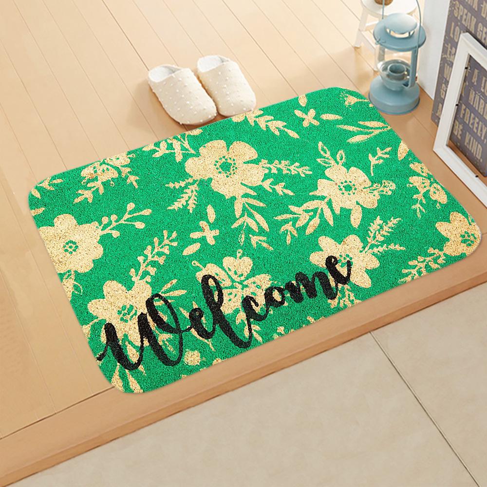 Cross-Border Welcome Letter Mat: Entryway, Kitchen, Absorbent Floor Mat