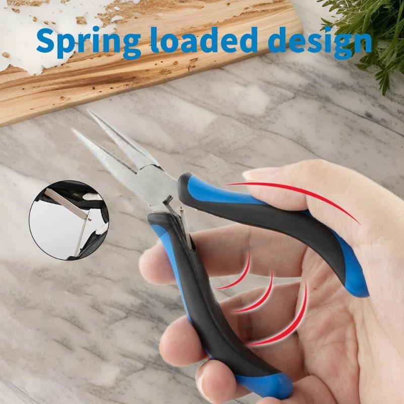 3 Pieces Multifuntional Jewelry Tool Set Jewelry Pliers Set Round Nose Pliers for Professional Crafting and Repairs