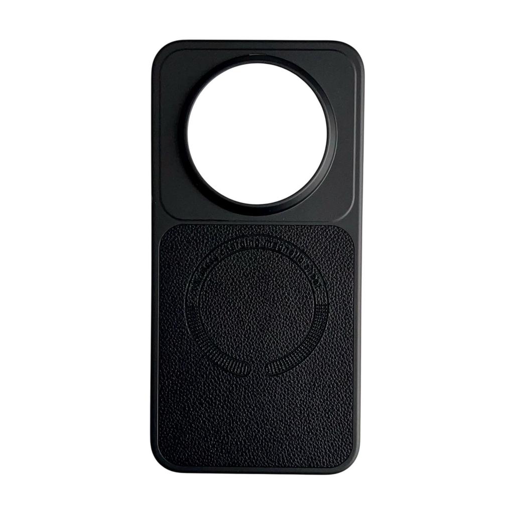 Litchi pattern magnetic attraction is suitable for Huawei Pura90ProMax mobile phone case Mate80 pigmented leather anti-drop hard sheath