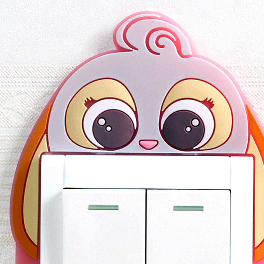 Washable Paste Free Luminous Light Switch Washable Paste Free Luminous Paste Socket Protective Cover Wall Decor Non-Stick Sticker