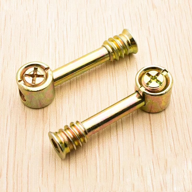 10 Pcs Furniture Cam Lock Nut Connectors Hammer Nut Screw Eccentric Fitting for Cabinet Drawer Wardrobe Panel Connecting
