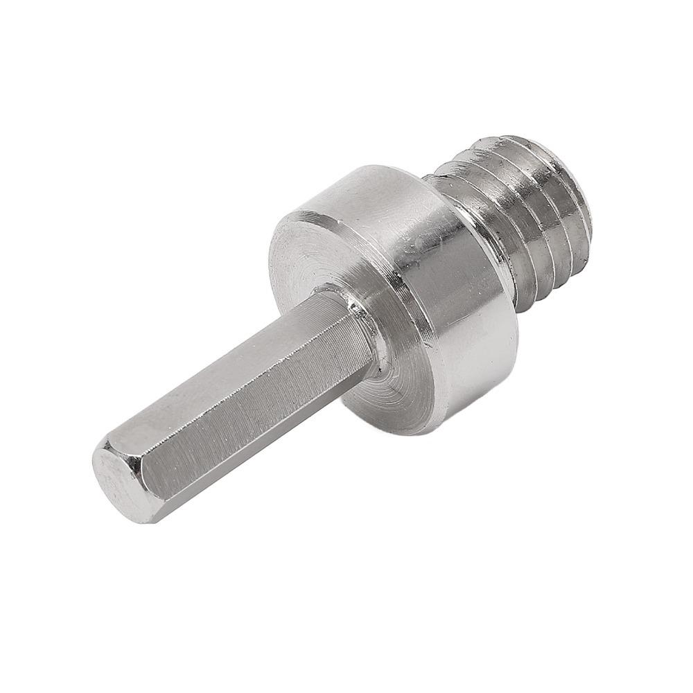 5/8-11in Thread Adapter for Core Bits M14 Thread Hex Shank Adapter  Threaded Diamond Hole Saw