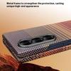 For Samsung Galaxy Z Fold5 5G Magnetic Case Precise Cutouts Gradient Aramid Fiber Phone Cover with Metal Lens Framee