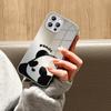 Krásné pouzdro na telefon Giant Panda, metalický lak, tvrzené sklo, nárazuvzdorný kryt pro iPhone Samsung Huawei Honor Xiaomi Redmi OPPO Realme OnePlus Vivo