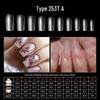 500-Piece Box of Long Matte Seamless Wearable Ballet Nail Tips