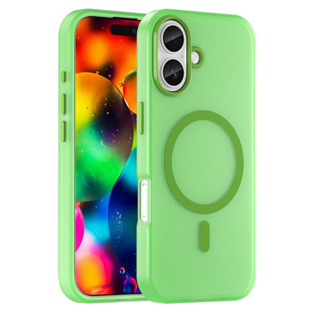 For iPhone 17 Case Compatible with MagSafe TPU+PC Slim Matte Translucent Phone Cover