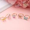 10/20 pcs Children Cute Ring Adjustable Pretend Play Makeup Toys Girls Gifts Animal Fruit Enamel Rings Fashion Beauty TMZ