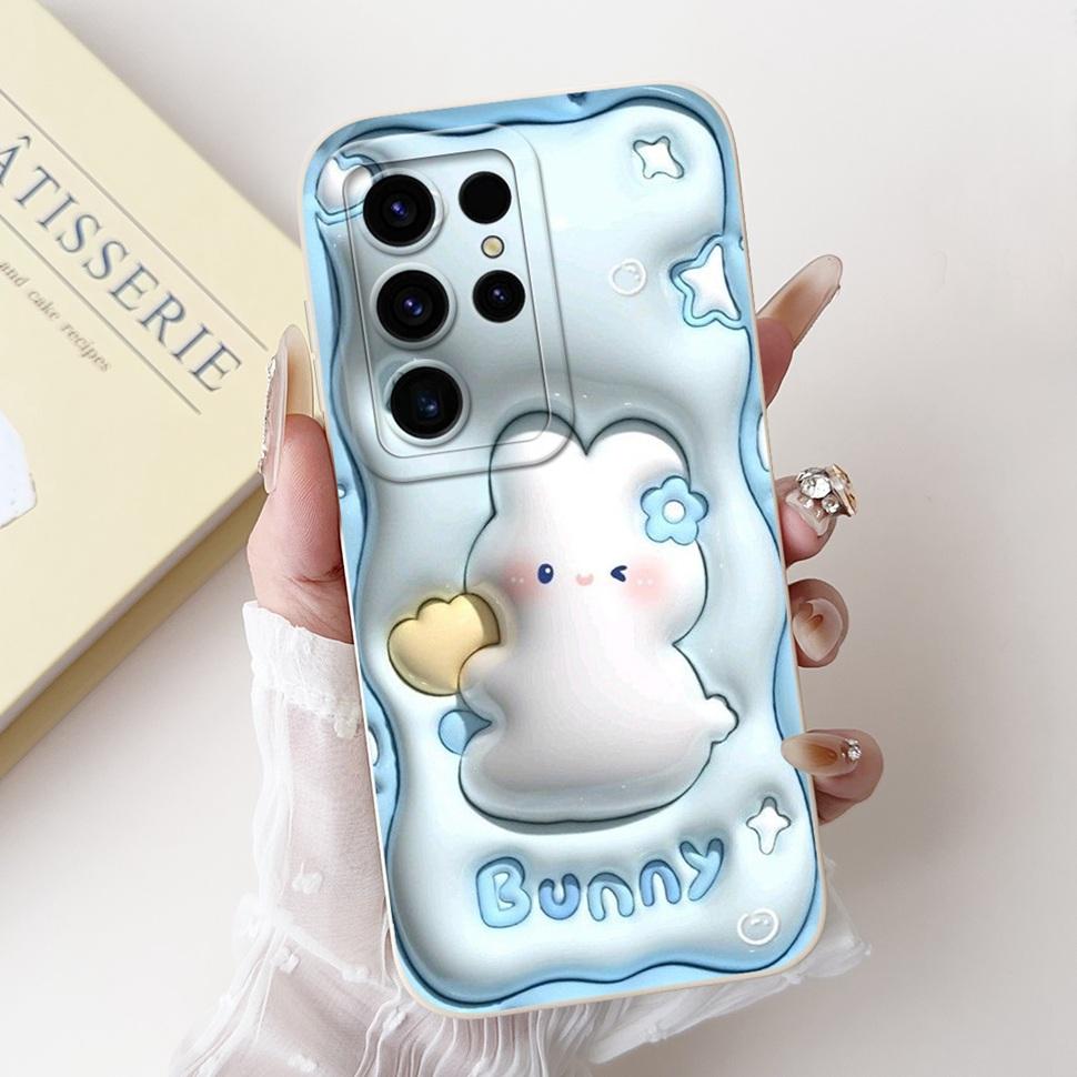 For Samsung Galaxy S24 Ultra Case Beautiful Cartoon Cover S24Ultra S928B S928U Soft TPU Phone Case For Samsung S24 Ultra Shell