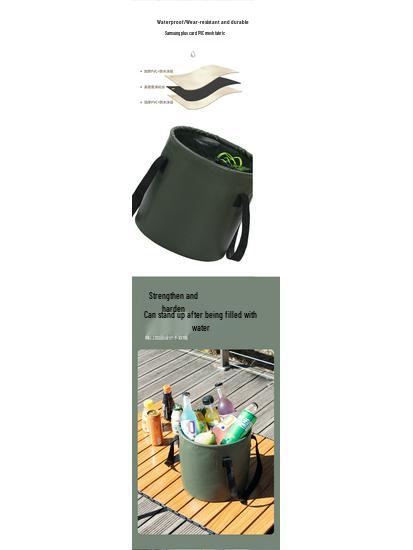 Portable Folding Water & Fish Bucket for Camping and Travel
