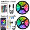 LED Streifen Lichter 1M-8M USB Bluetooth RGB 5050 5V Luces Flexible Band TV Desktop Bildschirm hintergrundbeleuchtung Diode Band Fita Für Zuhause