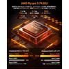 ACEMAGIC Mini PC with Ryzen 5 7430U (up to 4.3GHz), 16GB RAM + 512GB M.2 SSD expandable.