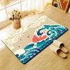 Japanese Style Printed Carpet Living Room Home Decor Sofa Table Rug Anti Slip Chair Cushion Lounge Mat Picnic Camping