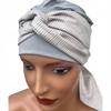 Turban Damski Lena Szara Sweterkowa 532 Jesień Także Po Chemioterapii