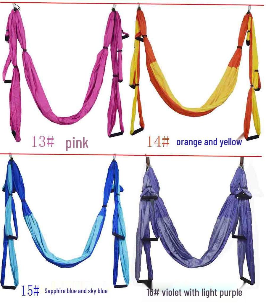 Sada hamaky pro aerial jógu: 6-úchytkový neelastický nylon pro inverzi a fitness