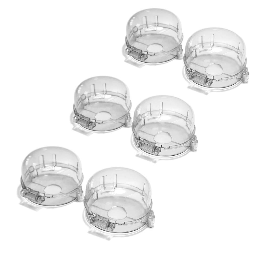 Stove Knob Covers for Child Safety by Kiddigard - Small to Medium Sized Clear Kitchen Stove Knob Covers for Child & Baby Safety – Value for Money