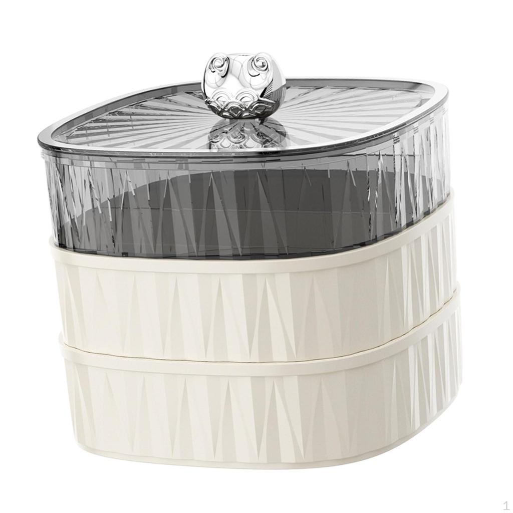 Dzielona taca do serwowania Organizer do przechowywania suchej żywności Talerz z pokrywką Orzechy Cukierki