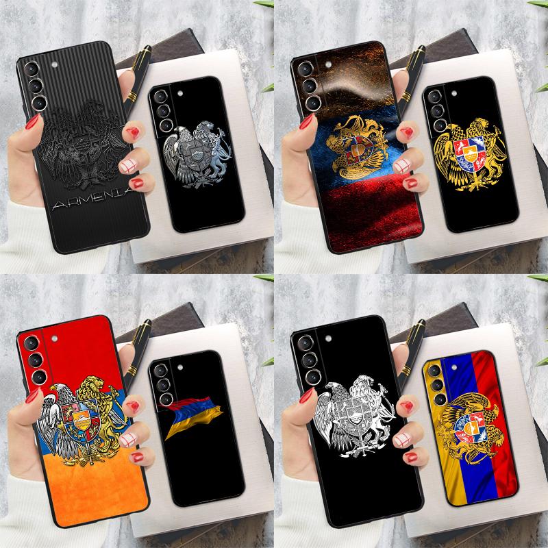 Armenien Wappen Flagge Handyhülle Für Samsung Galaxy S24 Ultra S22 S23 S20 S21 S24 FE S9 S10 Plus Note 10 20 Ultra
