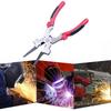 8 Inch Electric Argon Arc Welding Auxiliary Protective Pliers, Carbon Steel Gas Welding Long Nose Clamping Pliers