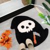 Halloween Door Mat Unwelcome Bat Doormat Gothic Skull Ghost Rug for Front