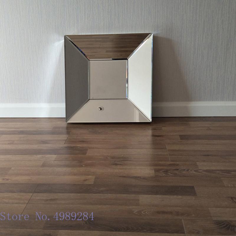 Background Wall Decorative Mirror Square Wall Mirror Ornaments Living Room Wall Hanging Combination Home Decoration Accessories