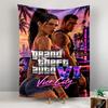 GTA VI Vice City Twee Protagonisten Zonsondergang Neon Gamers Boheemse Wandtapijt voor Fans Woondecoratie