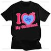 DIY CUSTOMIZE Printed Streetwear Couple T-shirt I Love My Boyfriend Girlfriend Customize Picture Cotton Tshirt Women Men Tops