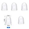 5/10Pcs Silicone Finger Sleeve Slip Antis-scalding Needle Flip Book Money Playing Piano Thimble Tip Hollowed Out Breathable