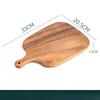 Acacia Wood Cutting Board with Juice Groove, Reversible Chopping Board for Kitchen, Large Serving Tray for Meat, Bread, Pizza