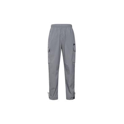 Solid Color Letter Mid Waist Multi Pocket Elastic Straight Leg Cargo Pants Men Pants Cool-Gray FJ5260-065