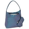 GOYARD Boheme Hobo Canvas With Calfskin Hobo Bag, Handbag, Shoulder Bag Women's Pearl Blue BOHEMEPMLTY-91CL91P