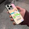 Cartoon M-Molang Phone Case For IPhone 17 Air 16 E 15 14 13 12 11 Plus Pro Max Electroplated Transparent Soft Shell