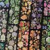Infeel.Me 3D Hot Stamping PET Stickers: Mountain & Wild Roar Series - Retro Plant Journal Stickers (4 Styles)