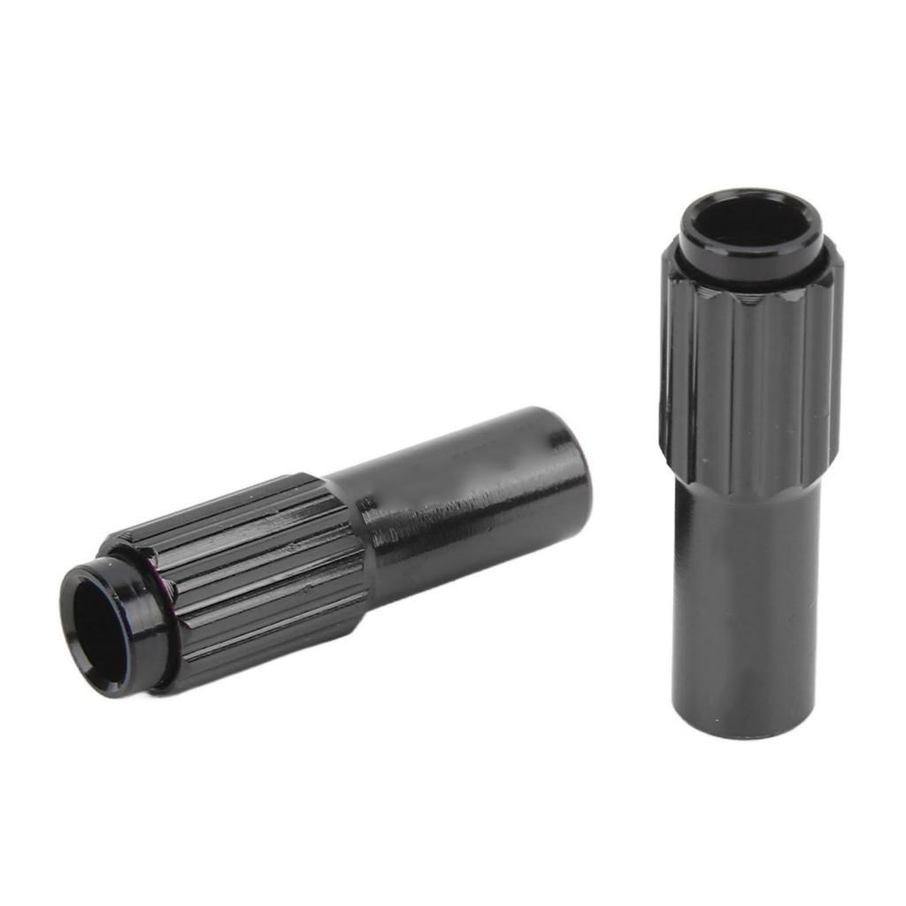 Bicycle Brake Cable Adjuster Screw Aluminum Alloy Bike Cable Adjuster Barrel for Road Mountain BikeBlack   1 Pair