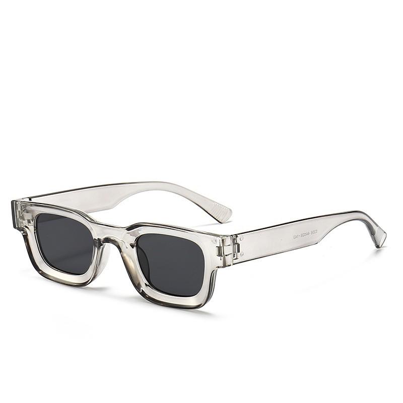 Unisex Retro Square Fashion Sunglasses - Cool European American Hip Hop Punk Style for Party, Beach, and Travel