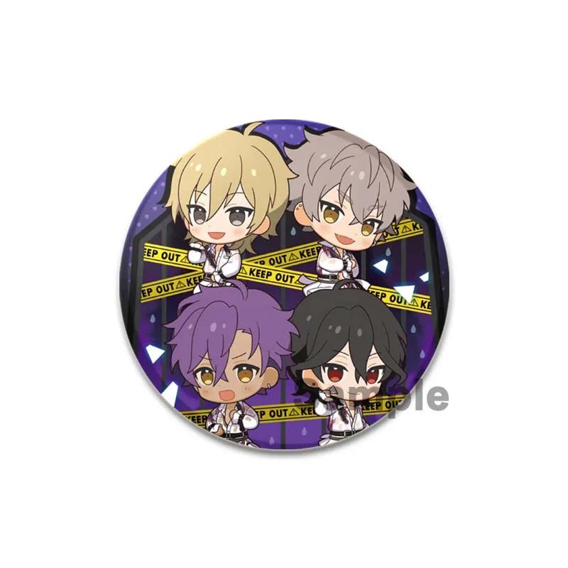 32/44/58mm Ensemble Stars Idol Round Brooch Cartoon Cosplay Badge Icons Lapel Pins for Backpack Gifts Sena Tsukinaga Sakuma Narukami