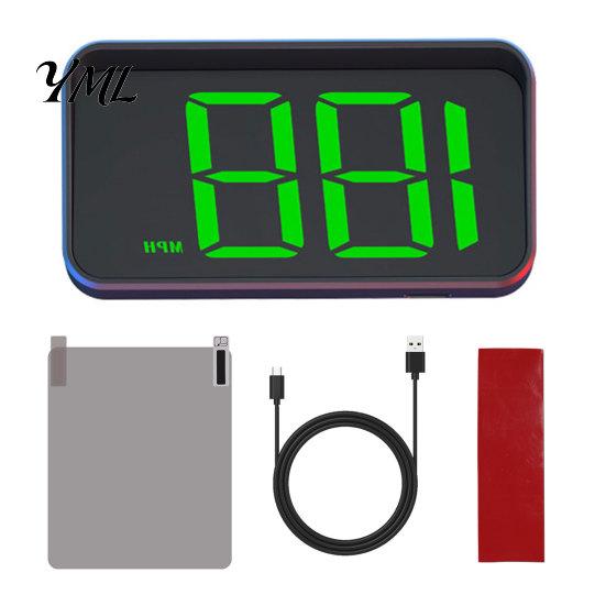 Vehicle Monitoring System Car HUD, Heads-up Display for Cars, GPS Speedometer with Dual Chip 10Hz Speed Reading Truck Refresh, KMH/MPH Plug-and-Play,