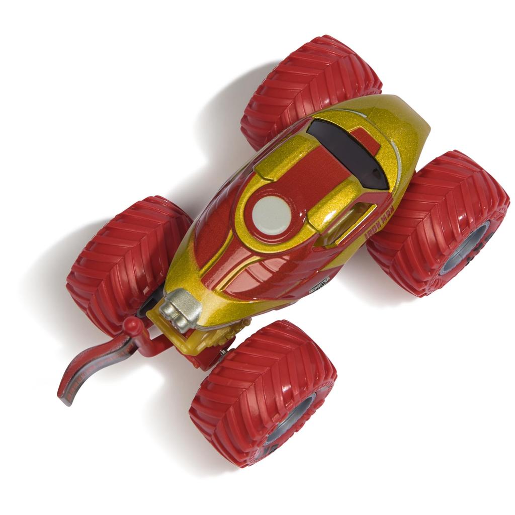 Monster Jam, Offisiell Marvel Iron Man Monster Truck, Støpt kjøretøy, 1:64 skala, Superhelt Leker for Barn, for Gutter Alder 3+