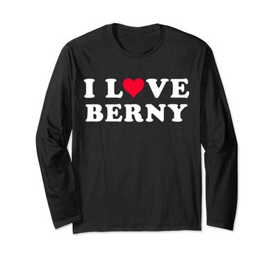 Ich liebe Berny Passendes Freundin Freund Name Langarm & Bernys T-Shirt