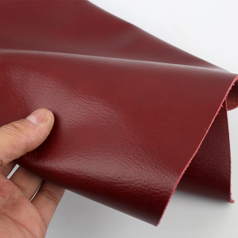 

Wine red plain weave oil wax leather top layer, whole cowhide handmade leather goods DIY sofa seat leather, dark red genuine lea 21x14cm красный