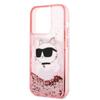 Karl Lagerfeld Klhcp14Llnchcp Iphone 14 Pro 6,1 Różowy/Pink Hardcase Glitter Choupette Head