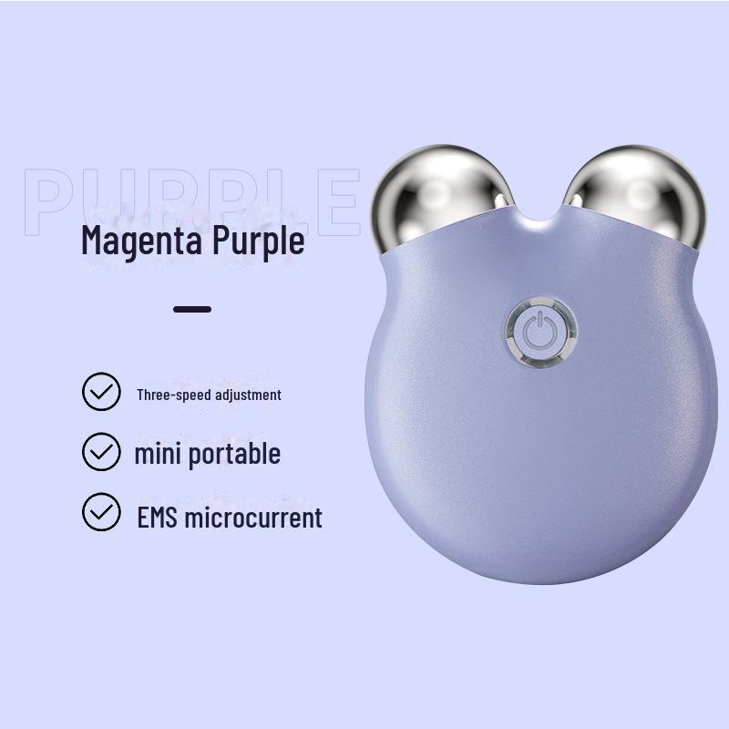 

Радиочастотный массажер для подтяжки лица EMS: Усовершенствованный микротоковой косметический прибор фиолетовый