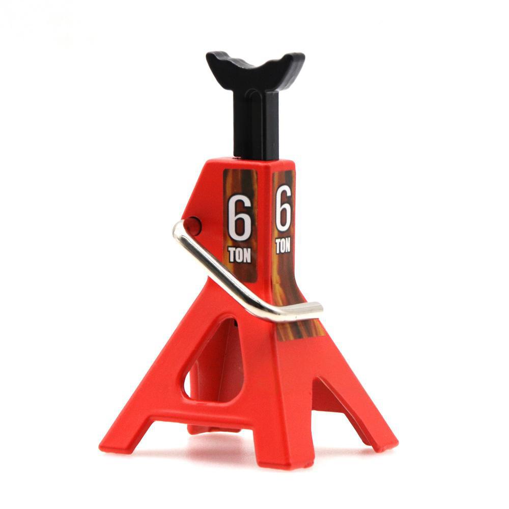 

Model Parts Metal Jack Stands Height Adjustable Lift Pair Rack Simulation Jack Stands Decoration Tool Truck Tire Change