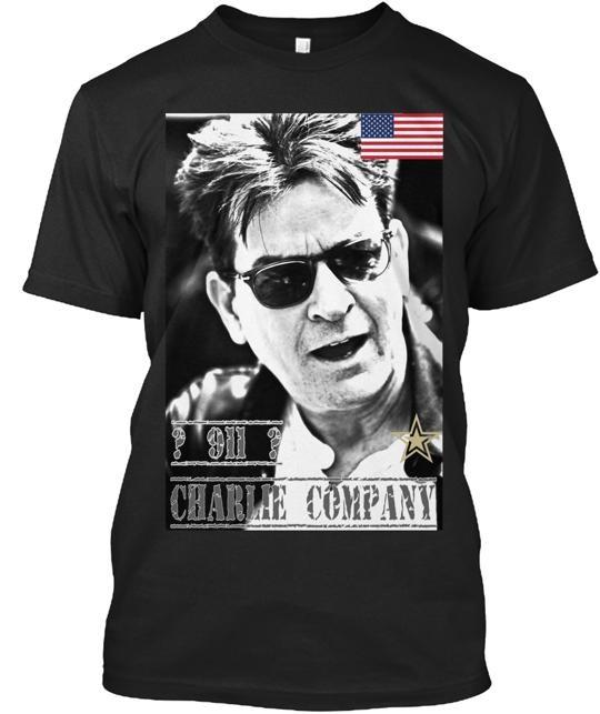 

Charlie Sheen Charlie Company T-Shirt Made in the USA Size S to 5XL Unisex T-Shirt M