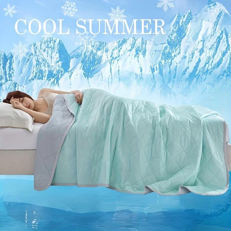 Large Cooling Blanket for SleepersDual-Sided Soft&Lightweight Bedding Throw Machine Washable