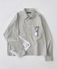 ANALOG MOOD Oxford Crop Shirt (Grey)
